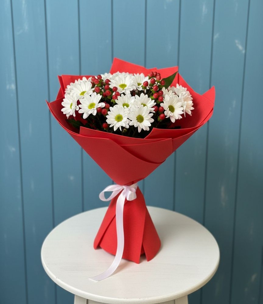 Букет цветов из: Хризантемы в Нововоронеже