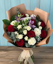 Букет цветов из:  Розы и Альстромерии #REPLACE_PRED# Нововоронеже