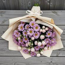 Букет цветов из:  Розы и Хризантемы в Нововоронеже