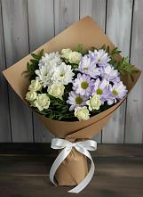 Букет цветов из:  Хризантемы и Розы #REPLACE_PRED# Нововоронеже