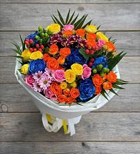 Букет цветов из:  Розы и Хризантемы в Нововоронеже