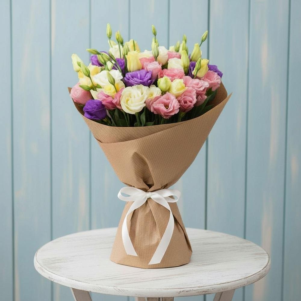 Букет цветов из: Лизиантусы в Нововоронеже