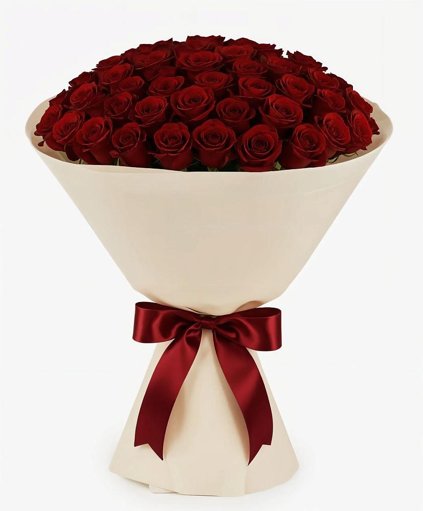 Букет 101 Бордовая роза Блэк Бакарра в Нововоронеже