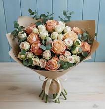 Букет цветов из:  Альстромерии и Розы #REPLACE_PRED# Нововоронеже