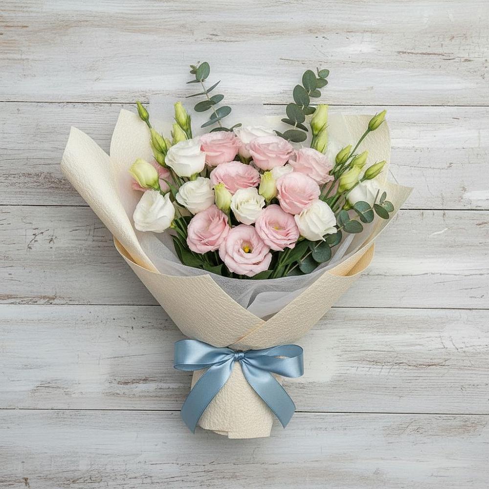 Букет цветов из: Лизиантусы в Нововоронеже